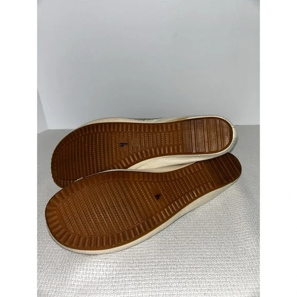 Cinak Cute Embroidered Mary Jane Textile Denim Comfort Beige Size 42. NWOB - Picture 11 of 11